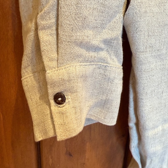 TYSA Womens Fly Me To The Moon Linen Jumpsuit in Neutral Size 4 - Picture 4 of 8